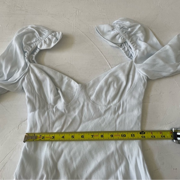 ARITZIA Wilfred Novella Dress Baby Blue Size 4 - Picture 8 of 11